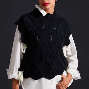 Maeve by Anthropologie Bow Sweater Vest Women's One Size